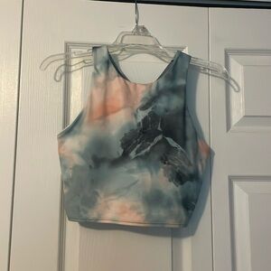 Athleta multicolor Razor back athletic long sports bra